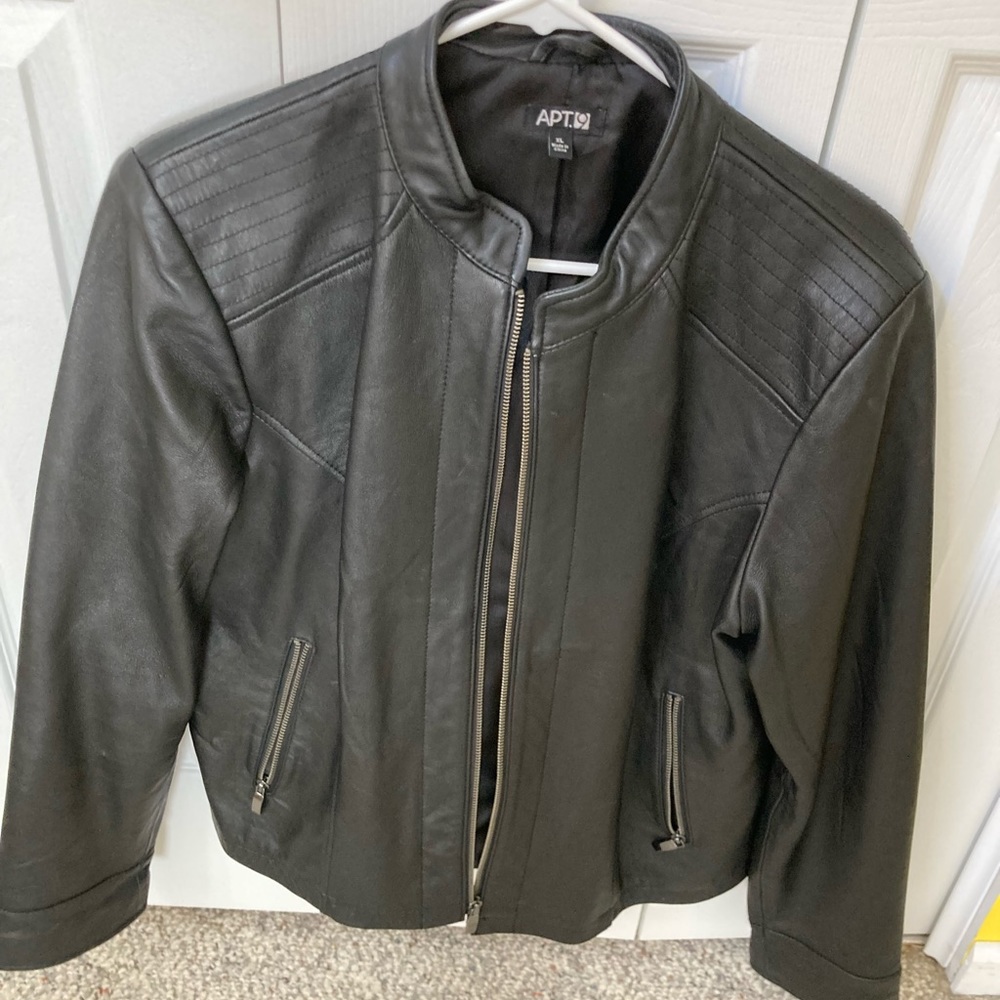 Stunning black leather jacket